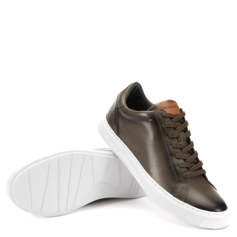 ZAPATILLA DE CUERO HOMBRE GUANTE OLIVO TOKIO 0036283 - 4