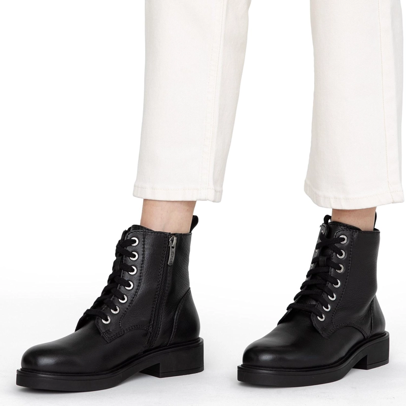 BOTIN DE CUERO MUJER GACEL NEGRO DAHLIA - 2