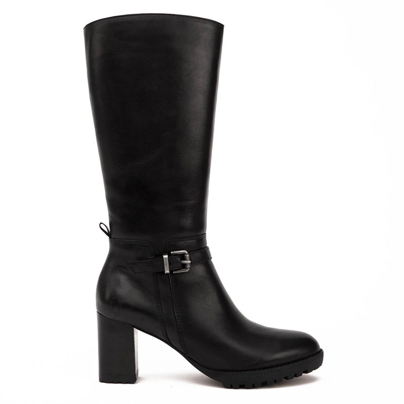 BOTA DE CUERO MUJER GACEL NEGRO ROCIO 0660991 - 1