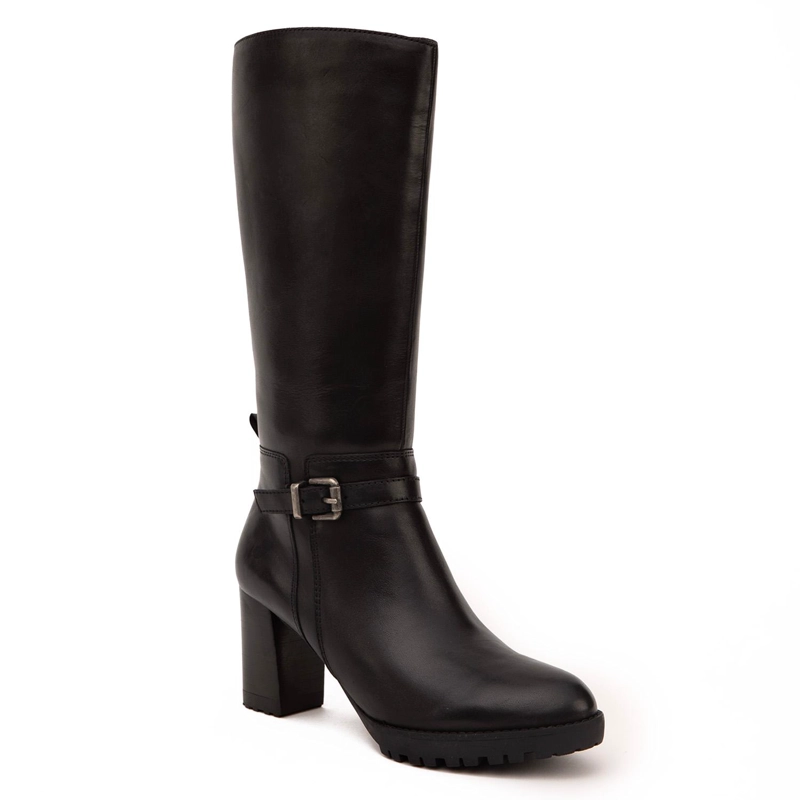 BOTA DE CUERO MUJER GACEL NEGRO ROCIO 0660991 - 3