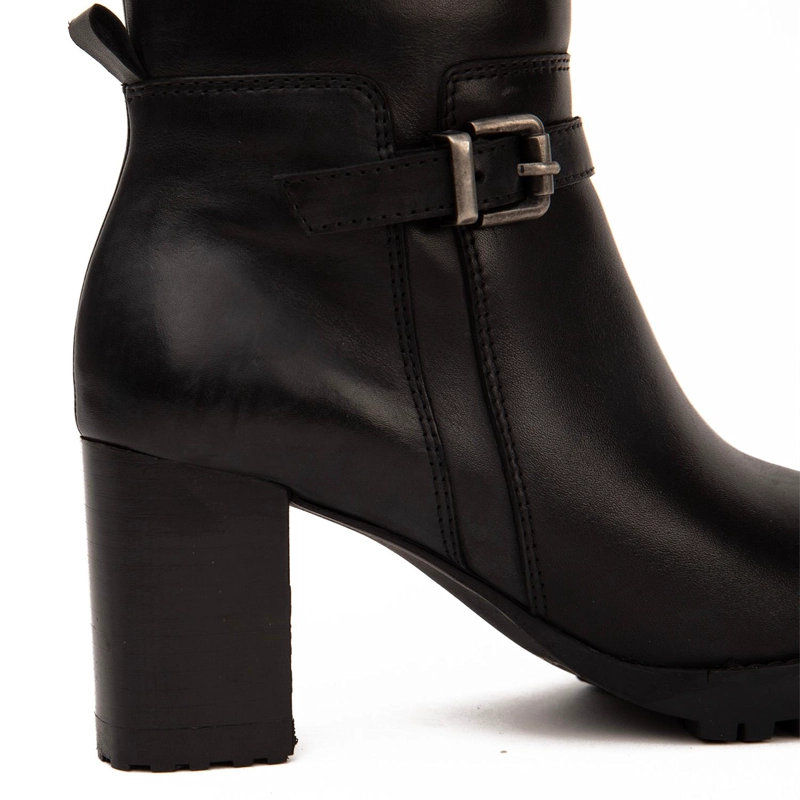 BOTA DE CUERO MUJER GACEL NEGRO ROCIO 0660991 - 4