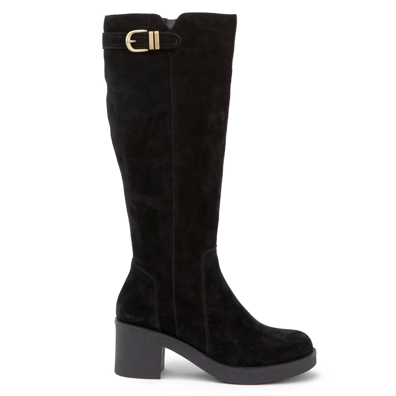 BOTA DE CUERO MUJER GACEL NEGRO MEG - 1