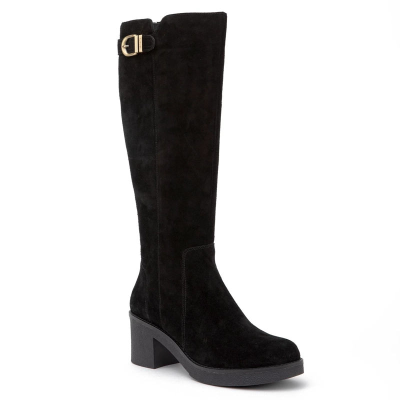BOTA DE CUERO MUJER GACEL NEGRO MEG - 3