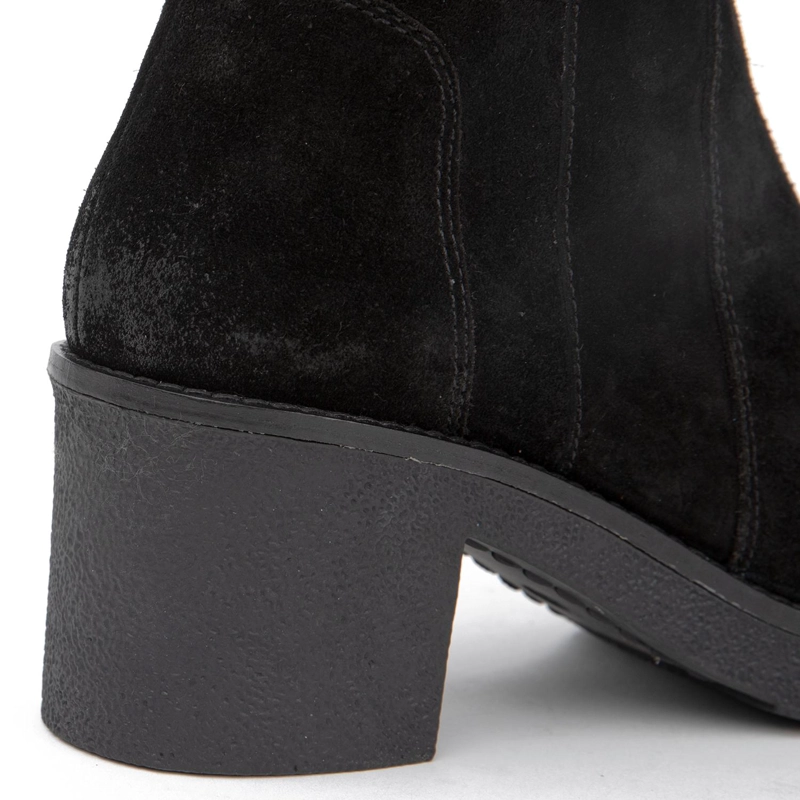 BOTA DE CUERO MUJER GACEL NEGRO MEG - 4