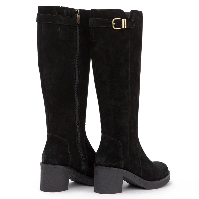 BOTA DE CUERO MUJER GACEL NEGRO MEG - 5