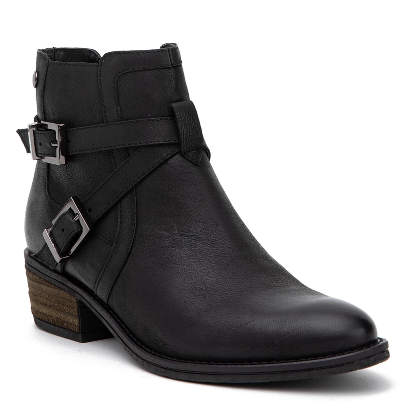 BOTIN DE CUERO MUJER GACEL NEGRO GINA - 3
