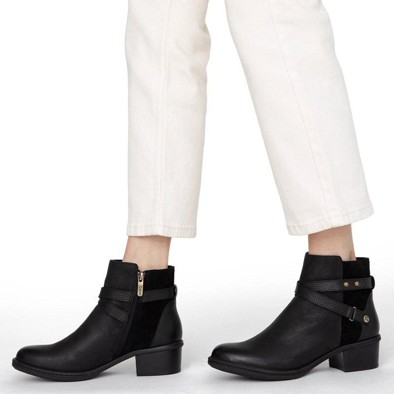 BOTIN DE CUERO MUJER GACEL NEGRO FABIANA 0660780 - 2