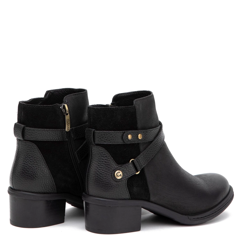 BOTIN DE CUERO MUJER GACEL NEGRO FABIANA 0660780 - 5