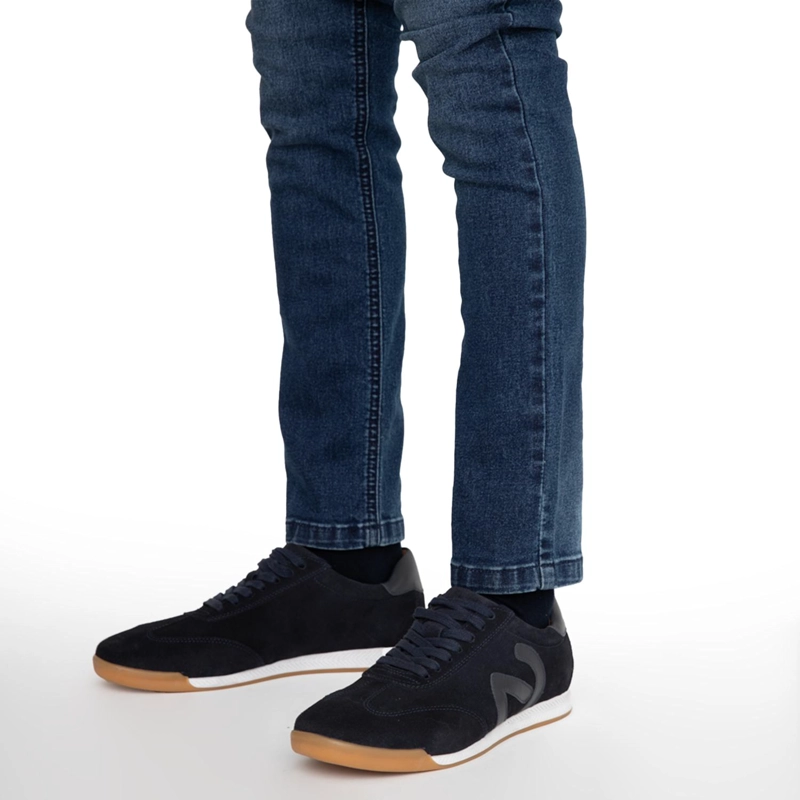 ZAPATILLA DE CUERO HOMBRE GUANTE MARINO LUCCA 0036301 - 2