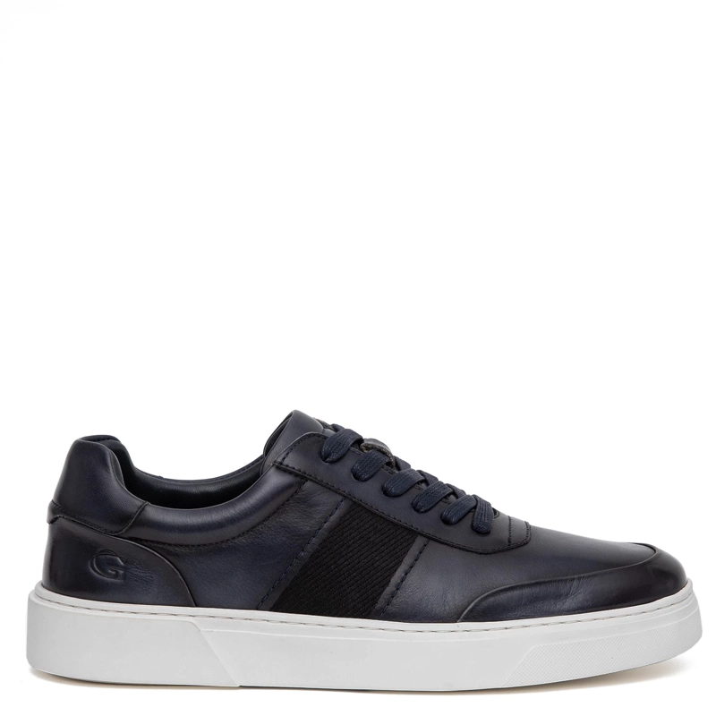 ZAPATILLA DE CUERO HOMBRE GUANTE MARINO CHIPRE 0036242 - 1