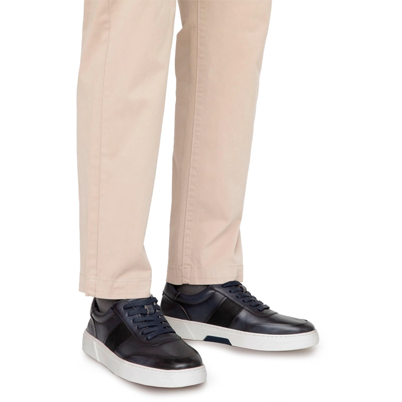 ZAPATILLA DE CUERO HOMBRE GUANTE MARINO CHIPRE 0036242 - 2