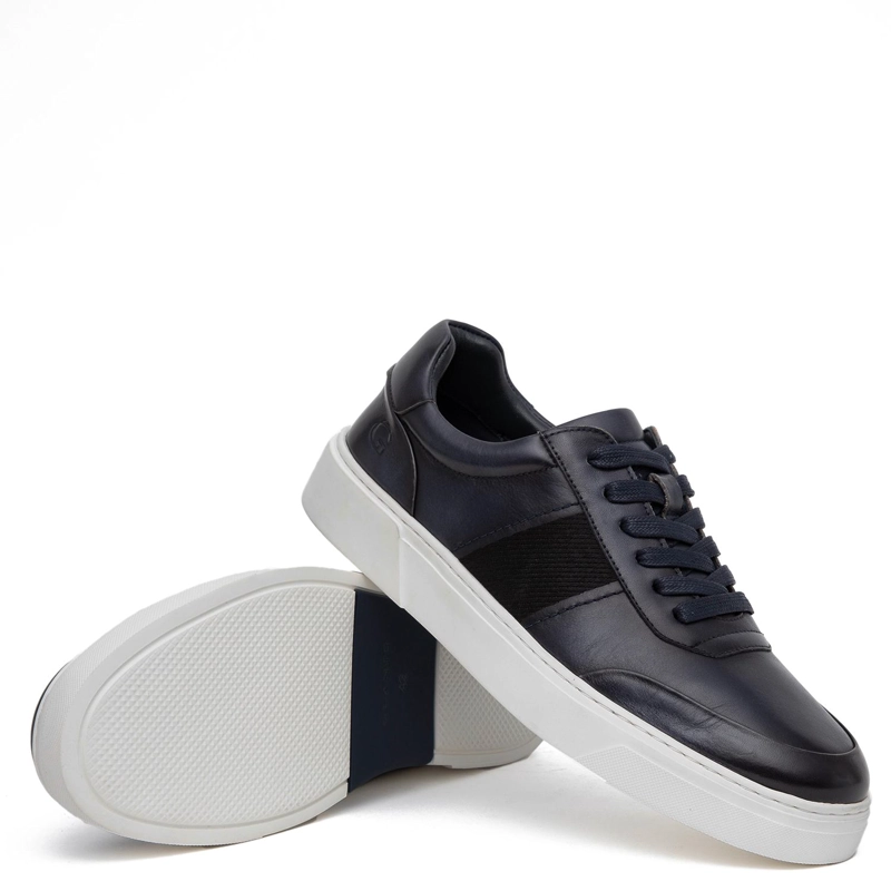 ZAPATILLA DE CUERO HOMBRE GUANTE MARINO CHIPRE 0036242 - 4