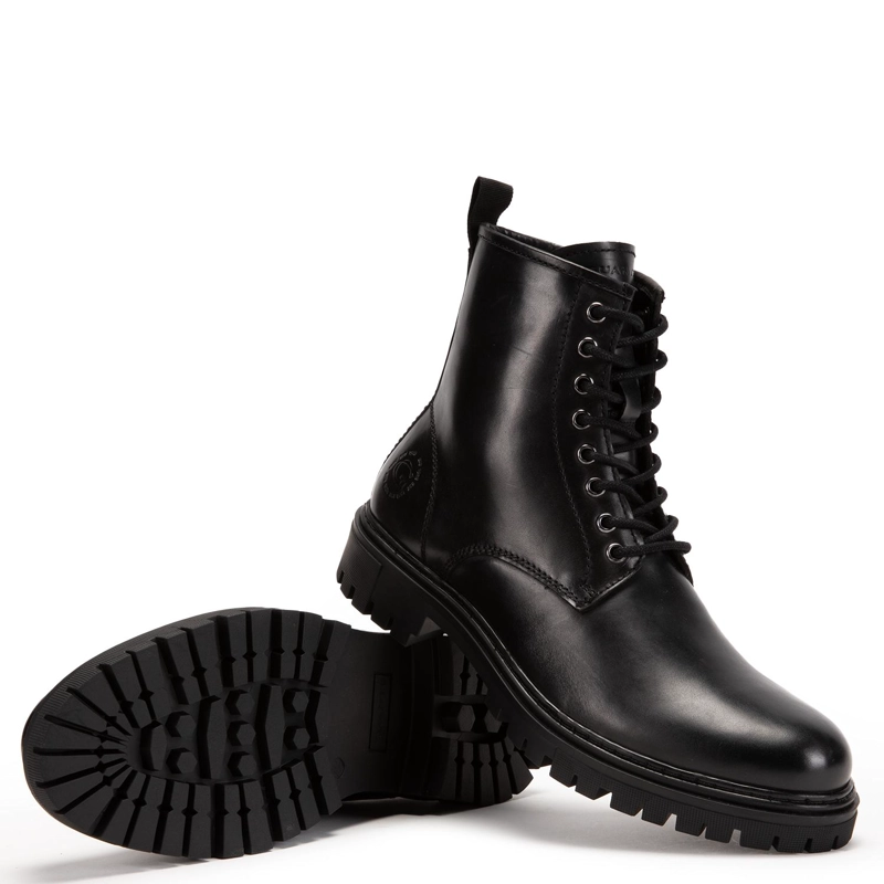 BOTIN DE CUERO HOMBRE GUANTE NEGRO SINTRA - 4