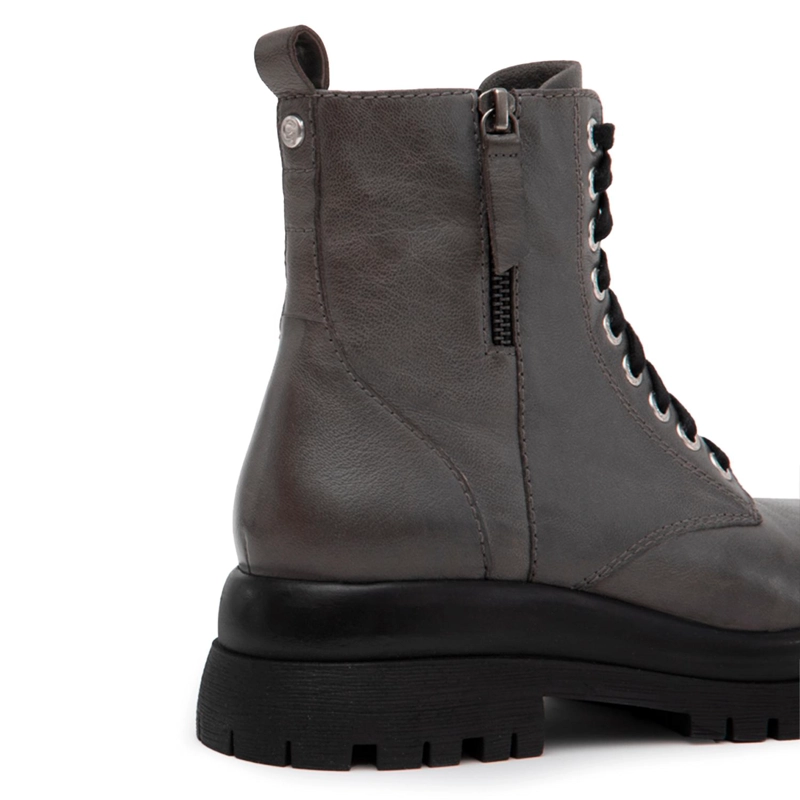 BOTIN DE CUERO MUJER GACEL ACERO SARAH 0661013 - 4