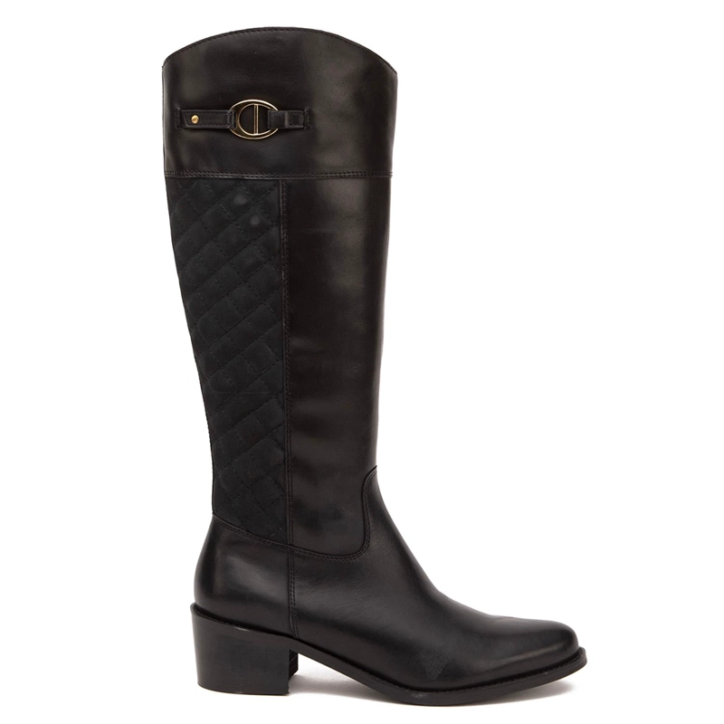 BOTA DE CUERO MUJER GACEL NEGRO MONTANA 0660922 - 1