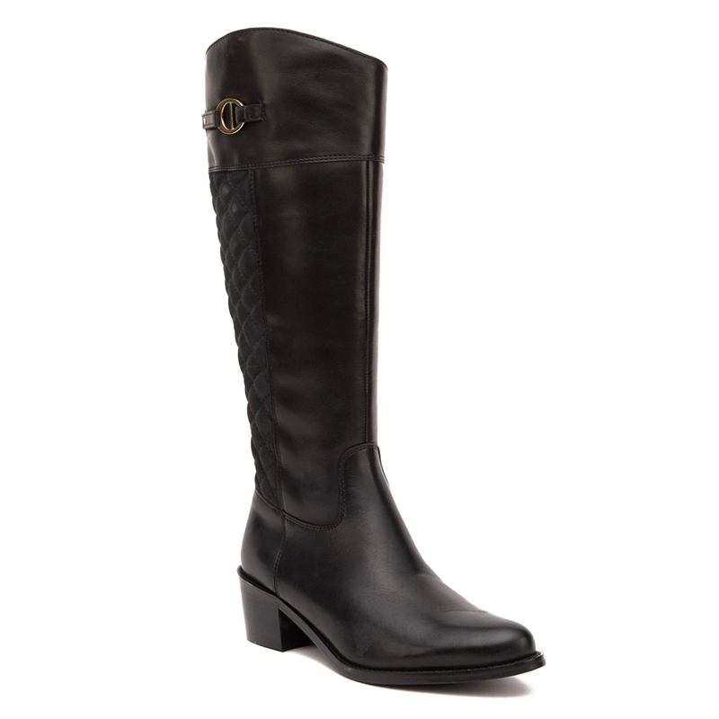 BOTA DE CUERO MUJER GACEL NEGRO MONTANA 0660922 - 3