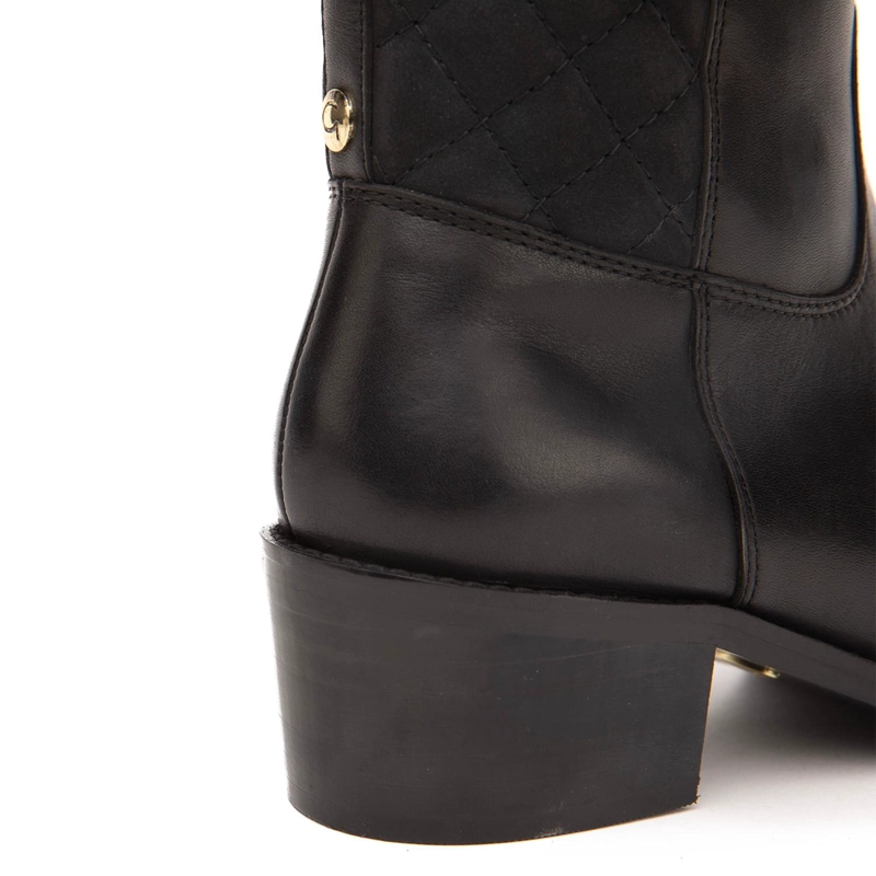 BOTA DE CUERO MUJER GACEL NEGRO MONTANA 0660922 - 4