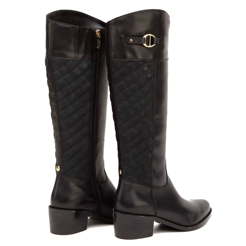 BOTA DE CUERO MUJER GACEL NEGRO MONTANA 0660922 - 5