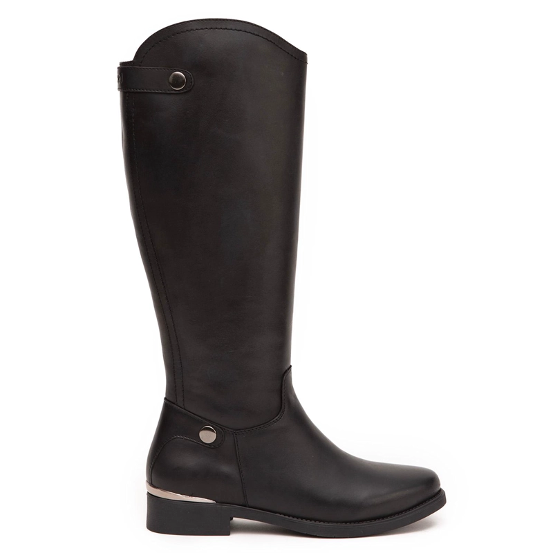 BOTA DE CUERO MUJER GACEL NEGRO HORTENCIA 0660822 - 1
