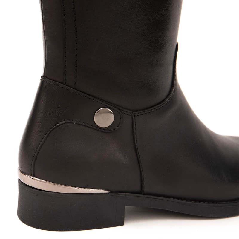 BOTA DE CUERO MUJER GACEL NEGRO HORTENCIA 0660822 - 4