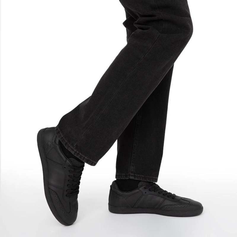 ZAPATILLA DE CUERO HOMBRE GUANTE NEGRO KEITH 0036297 - 2