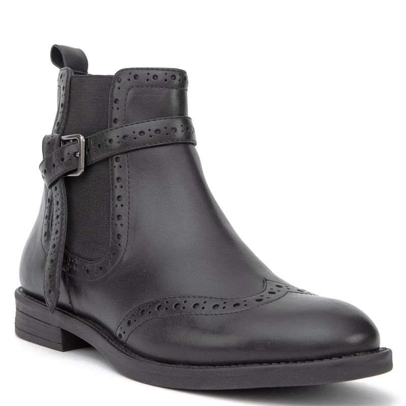 BOTIN DE CUERO MUJER GACEL NEGRO RIDE 0660987 - 3