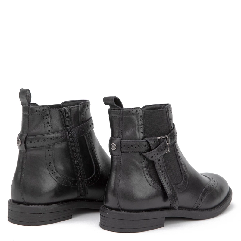 BOTIN DE CUERO MUJER GACEL NEGRO RIDE 0660987 - 5
