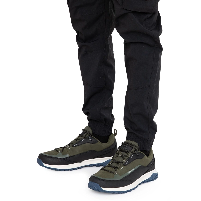 ZAPATILLA OUTDOOR DE CUERO HOMBRE GUANTE VERDE LLAY-LLAY 0036273 - 2