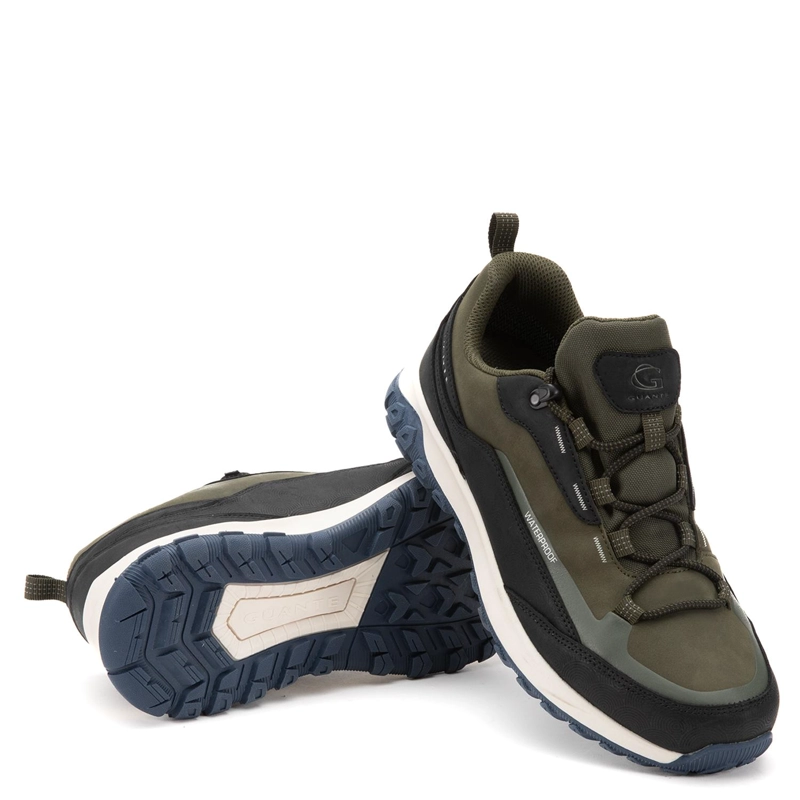 ZAPATILLA OUTDOOR DE CUERO HOMBRE GUANTE VERDE LLAY-LLAY 0036273 - 4