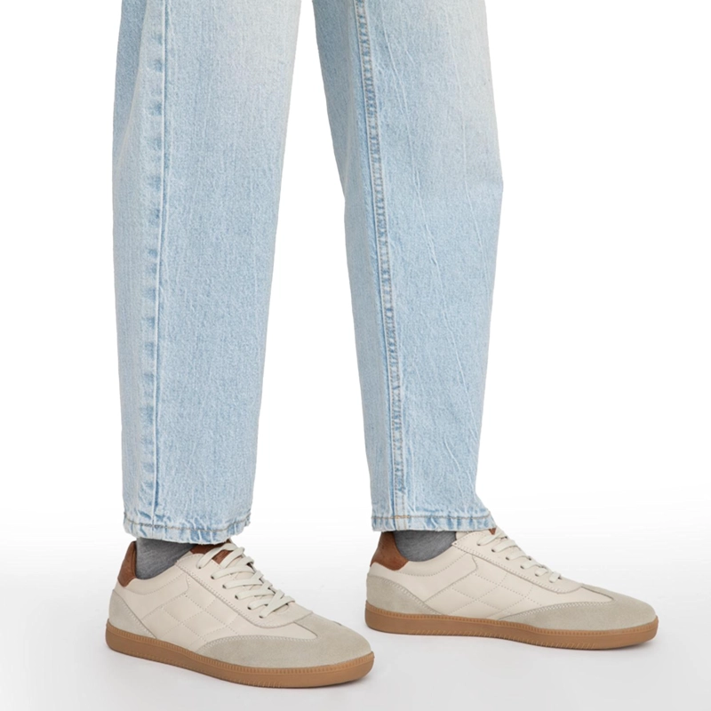 ZAPATILLA DE CUERO HOMBRE GUANTE OFF WHITE KEITH - 2