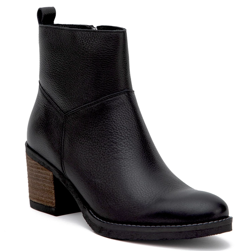 BOTIN DE CUERO MUJER GACEL NEGRO PIERA - 3