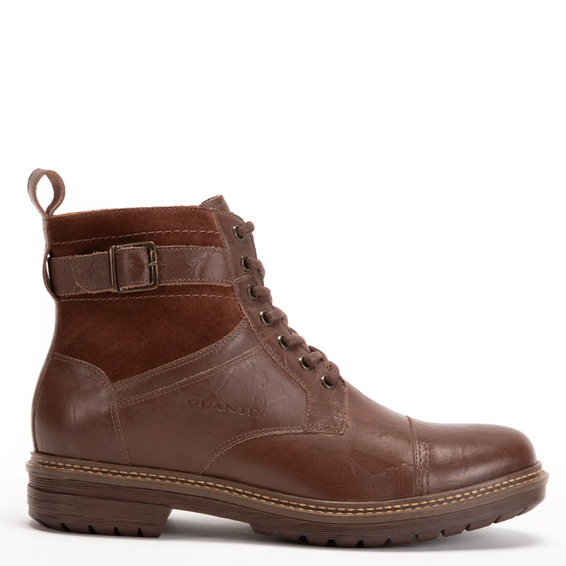 BOTIN DE CUERO HOMBRE GUANTE MARRON NEBRASKA - 1
