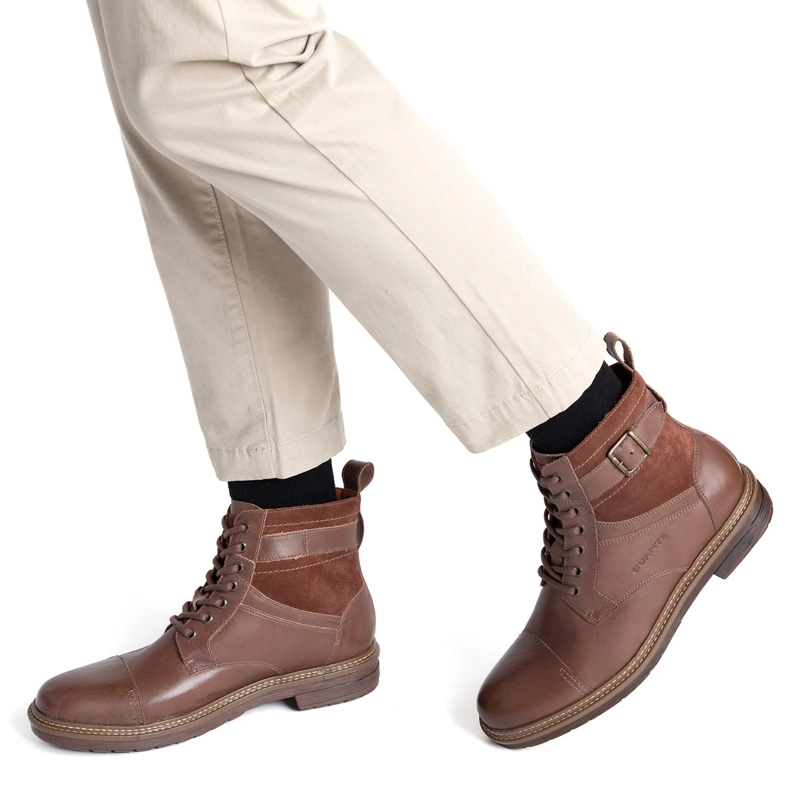 BOTIN DE CUERO HOMBRE GUANTE MARRON NEBRASKA 0036200 - 2