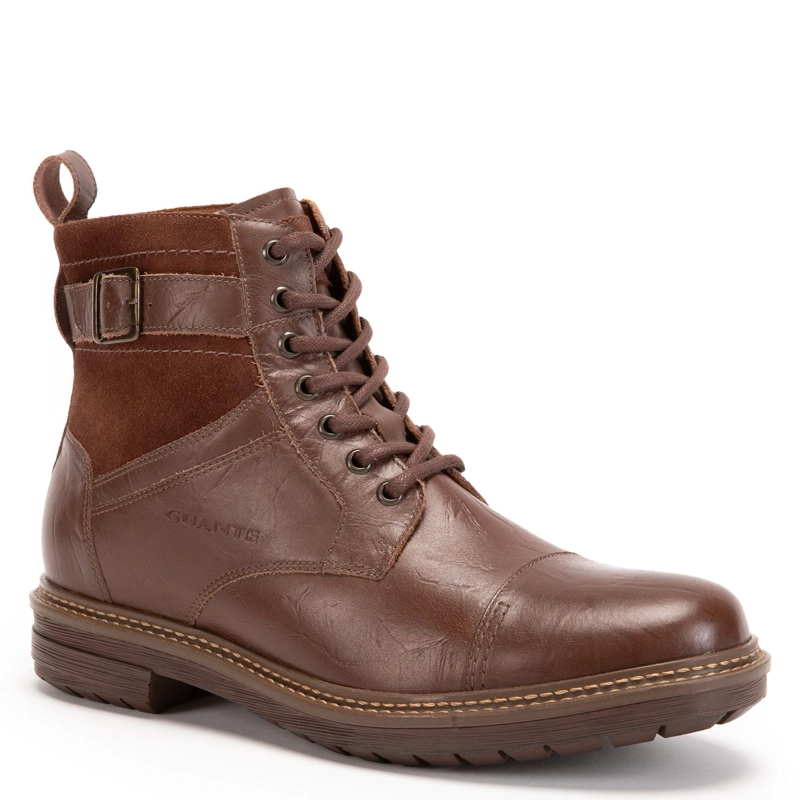 BOTIN DE CUERO HOMBRE GUANTE MARRON NEBRASKA - 3