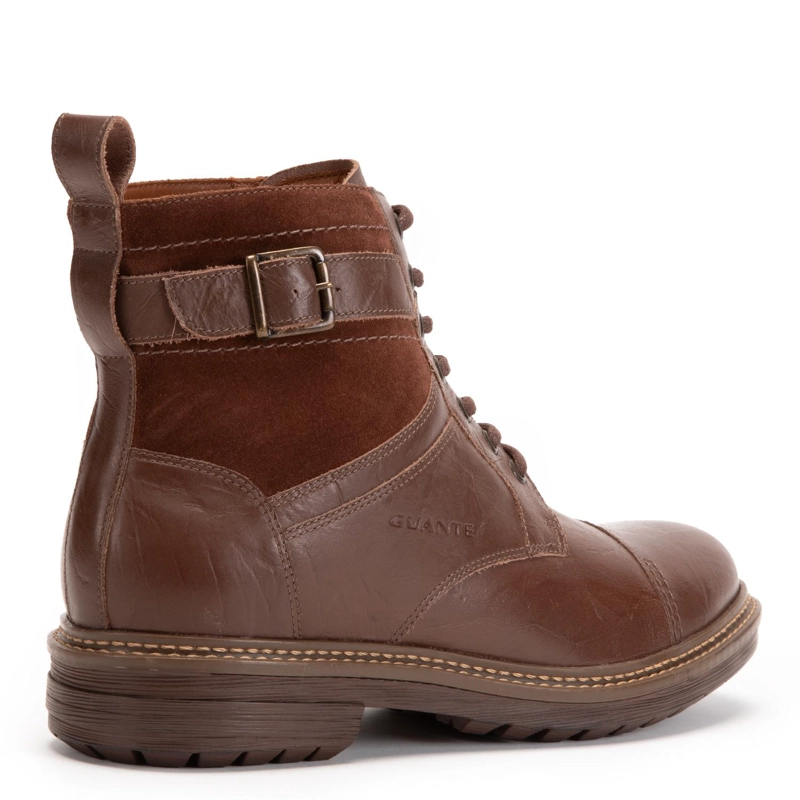 BOTIN DE CUERO HOMBRE GUANTE MARRON NEBRASKA - 5
