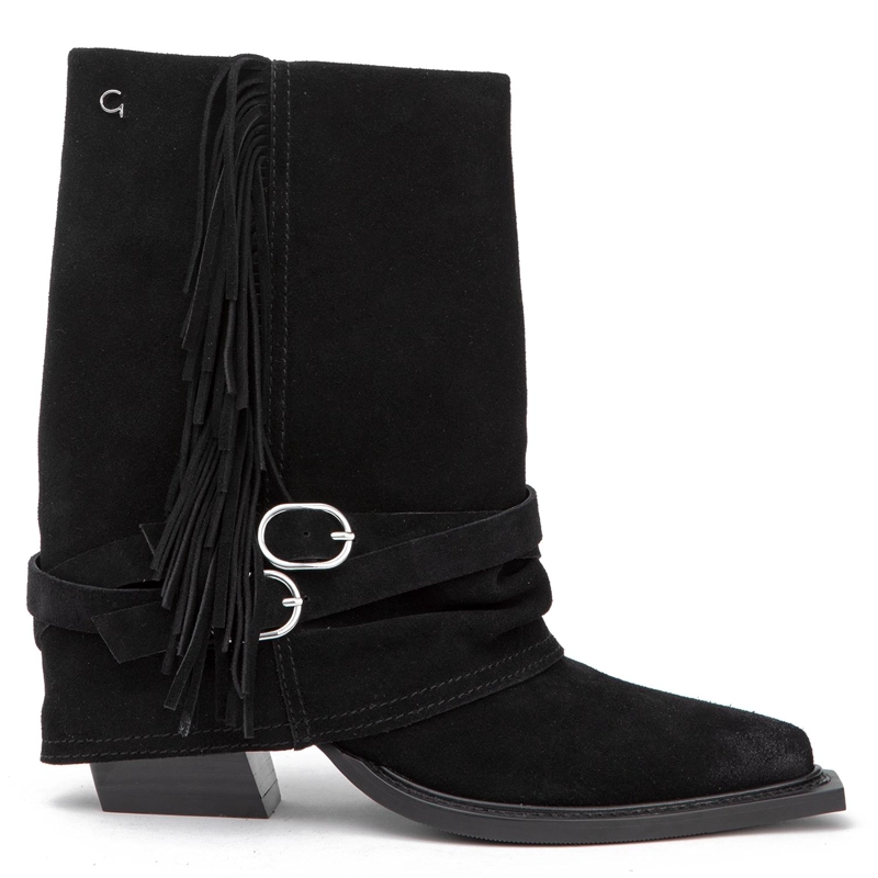 BOTIN DE CUERO MUJER GACEL NEGRO ZAHARA 0661062 - 1