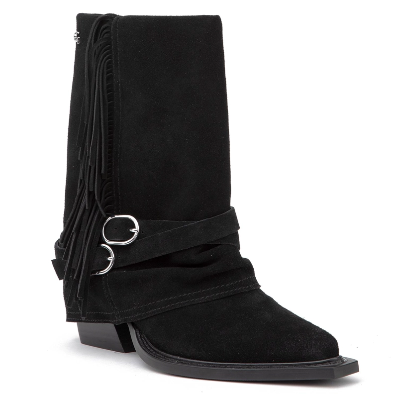 BOTIN DE CUERO MUJER GACEL NEGRO ZAHARA 0661062 - 3
