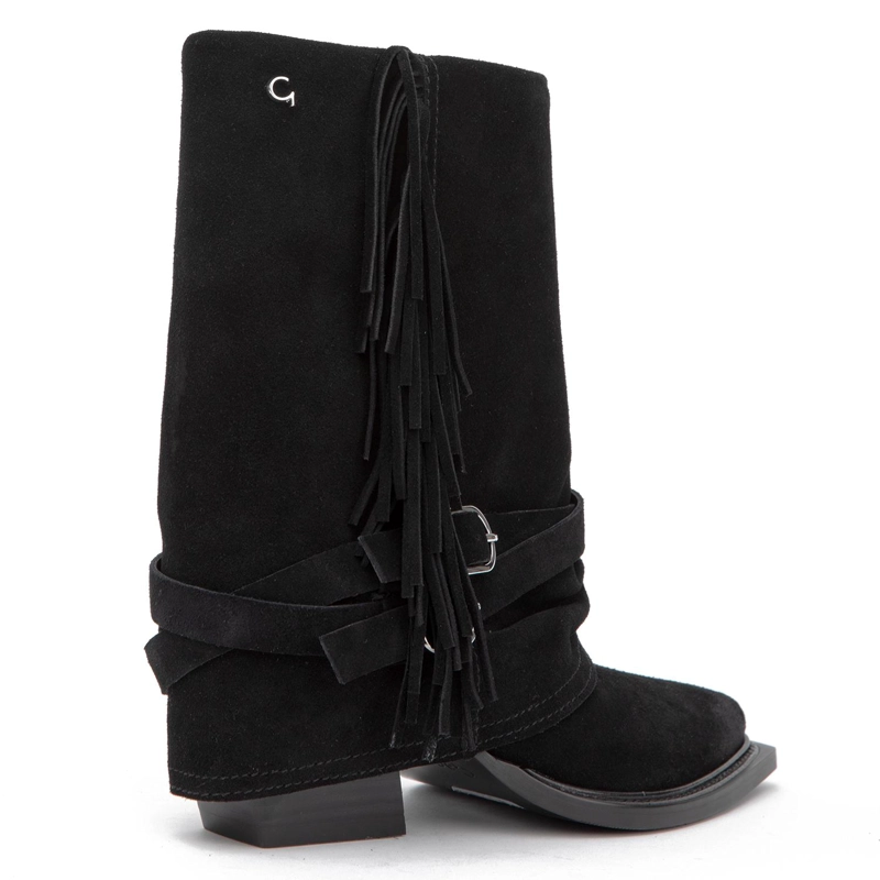 BOTIN DE CUERO MUJER GACEL NEGRO ZAHARA 0661062 - 5