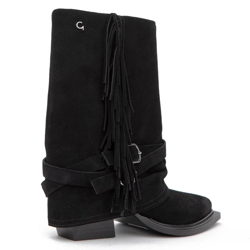 BOTIN DE CUERO MUJER GACEL NEGRO ZAHARA - 5