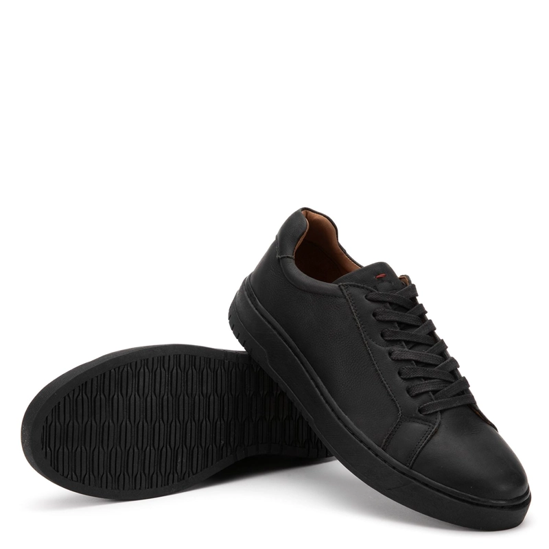 ZAPATILLA DE CUERO HOMBRE GUANTE NEGRO HONG KONG - 4