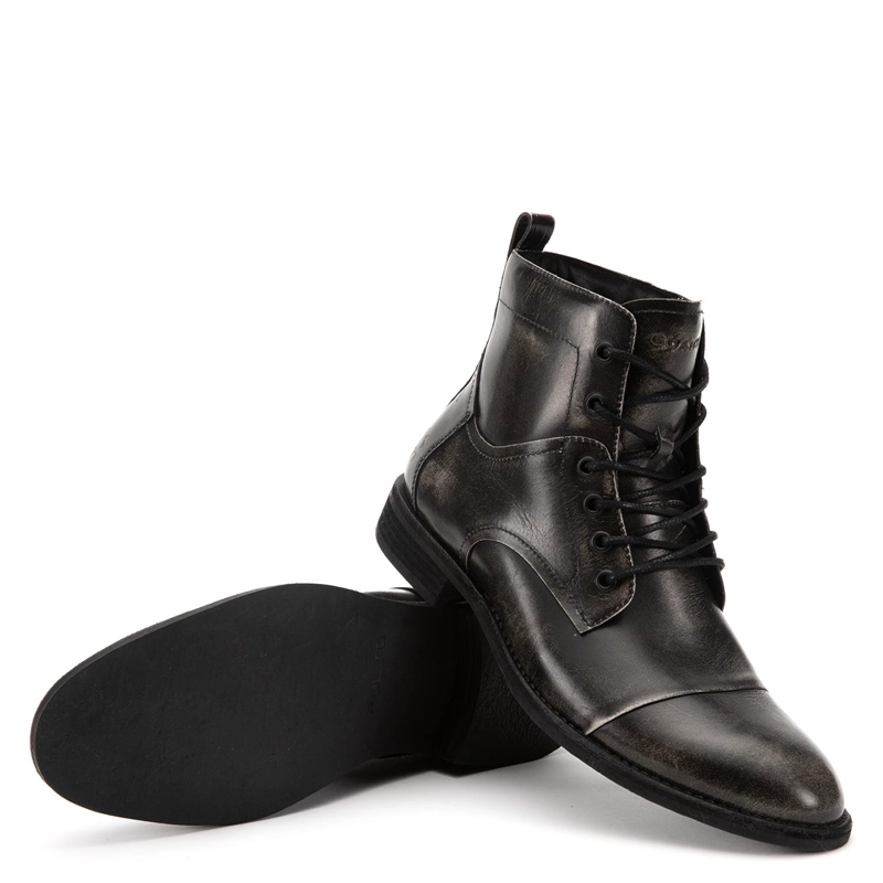 BOTIN DE CUERO HOMBRE GUANTE GRAFITO AUSTRIA - 4