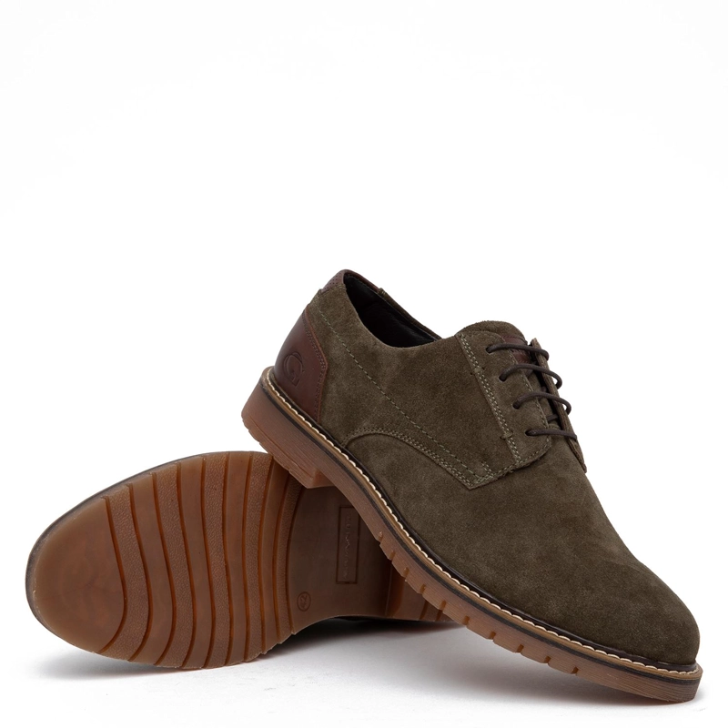 ZAPATO DE CUERO HOMBRE GUANTE OLIVO ALBANY 0036104 - 4