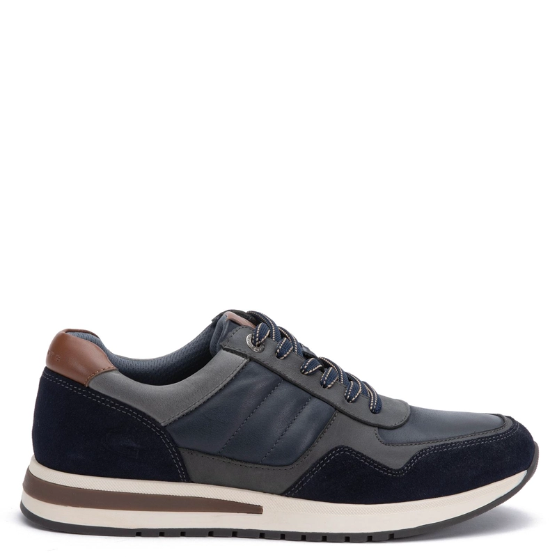 ZAPATILLA DE CUERO HOMBRE GUANTE MARINO PEKIN - 1