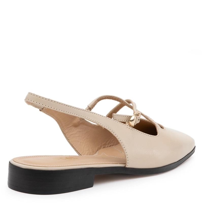 ZAPATO DE CUERO MUJER GACEL OFF WHITE KIKA - 5
