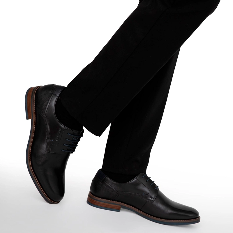 ZAPATO DE CUERO HOMBRE GUANTE NEGRO TASK - 2