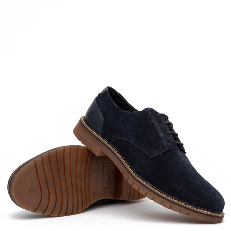 ZAPATO DE CUERO HOMBRE GUANTE MARINO ALBANY - 4