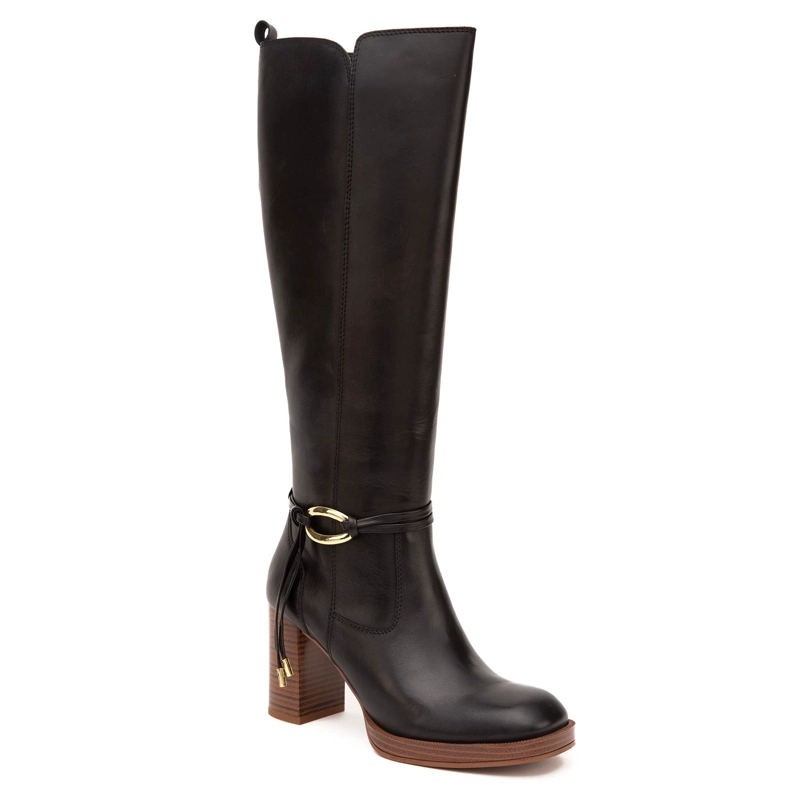 BOTA DE CUERO MUJER GACEL NEGRO JUANA 0660846 - 3
