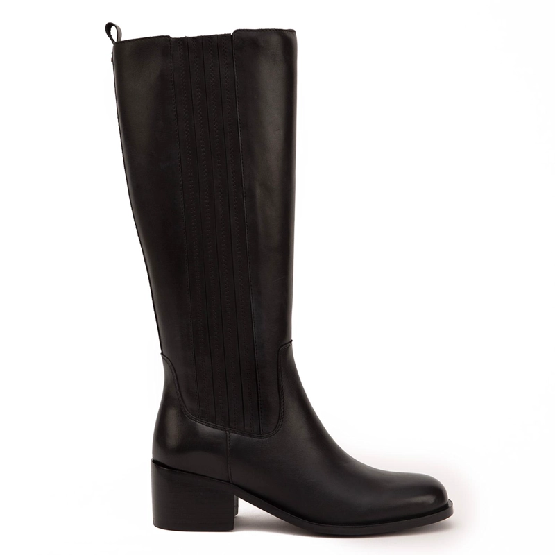 BOTA DE CUERO MUJER GACEL NEGRO GUILIAN 0660813 - 1