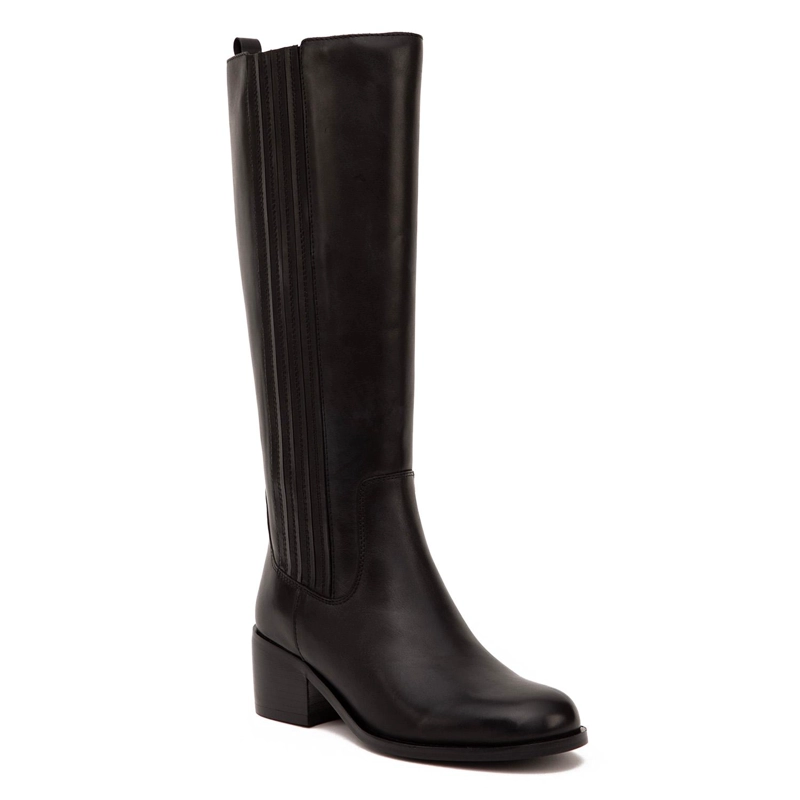 BOTA DE CUERO MUJER GACEL NEGRO GUILIAN 0660813 - 3