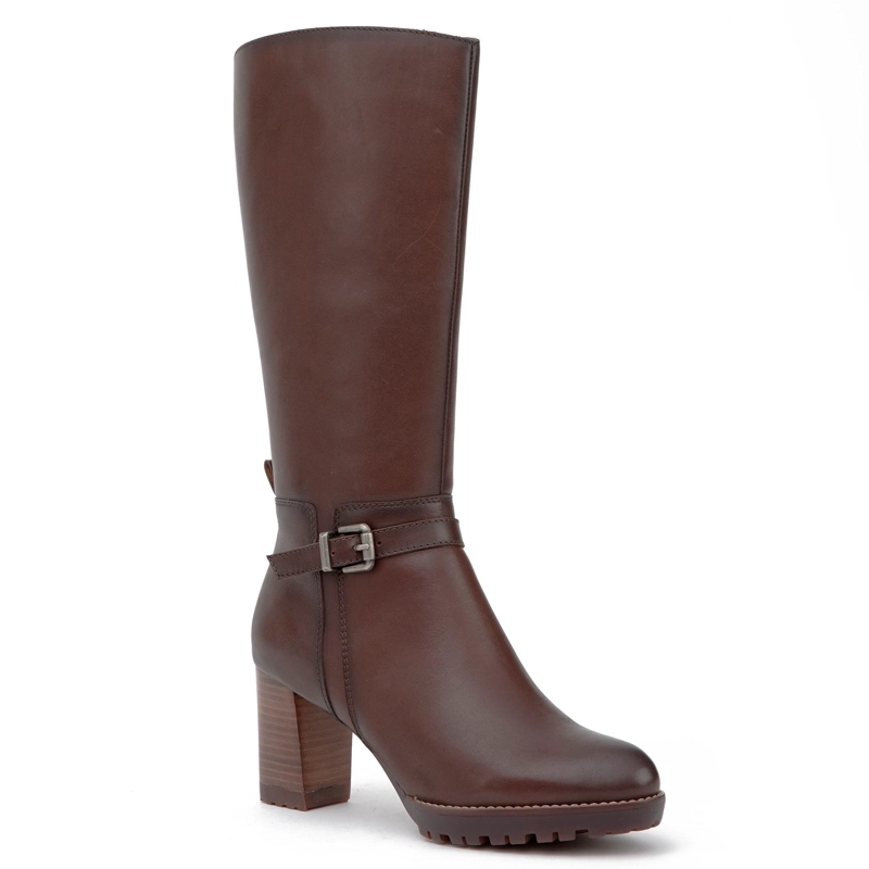 BOTA DE CUERO MUJER GACEL MARRON ROCIO 0660992 - 3